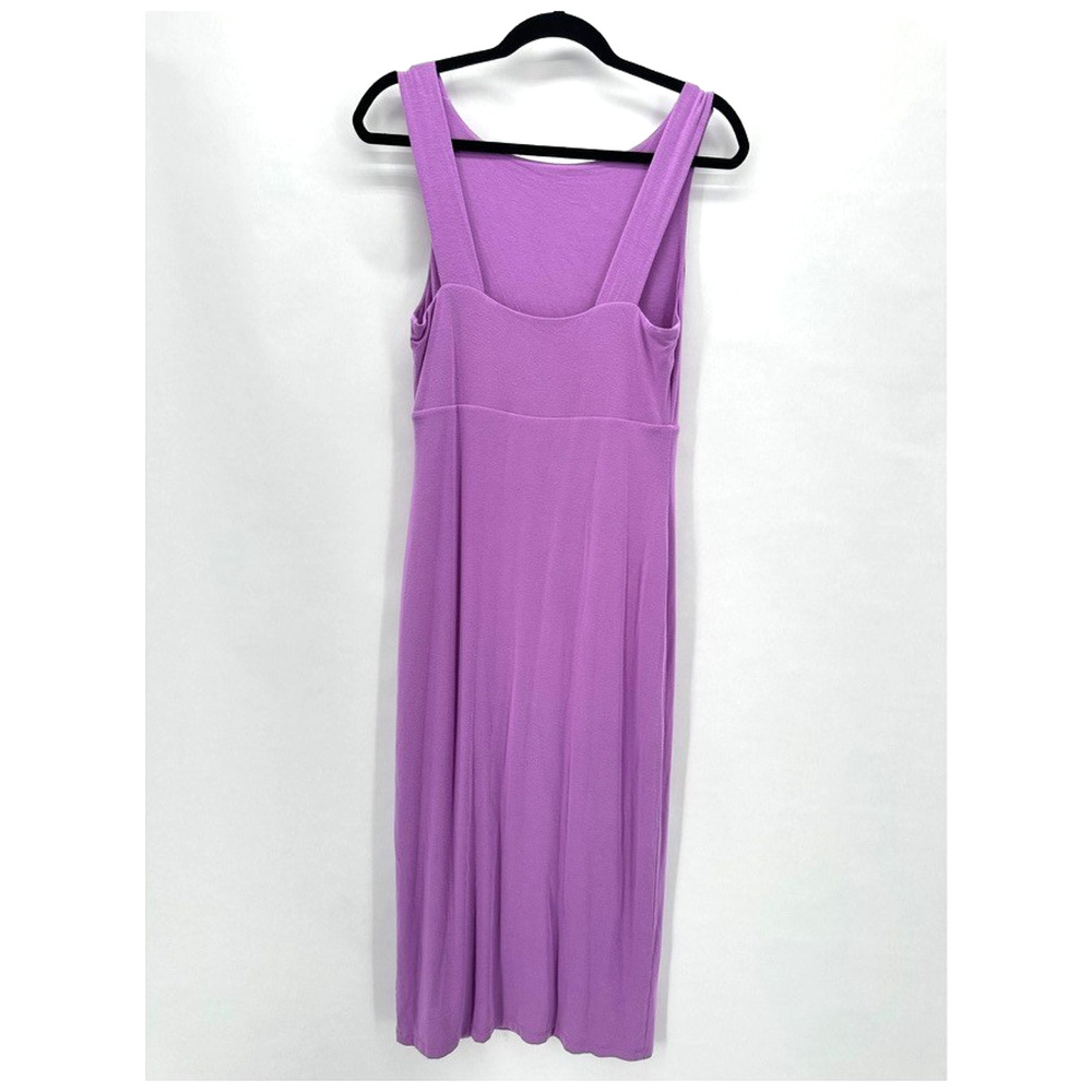 Athleta Santorini Midi Dress Size S Purple Travel Lounge Cozycore Preppy Bodycon - Picture 7 of 11